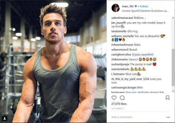 Top fitness instagram Marc Fitt capture-health Platz