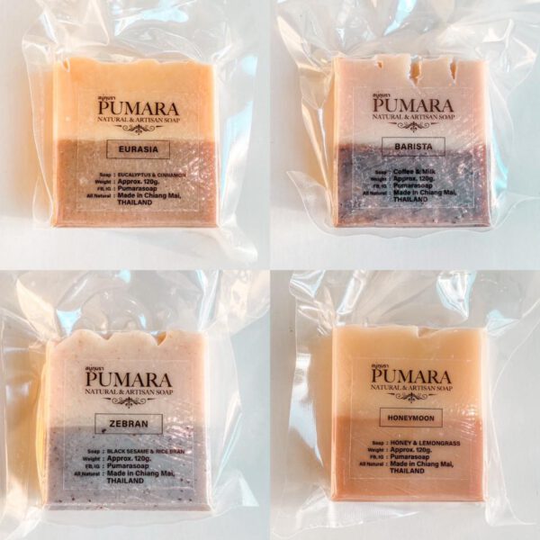 Pumara Organic Soap สบู่ออร์แกนิก สบู่ภุมรา แฮนด์เมดเกรดพรีเมี่ยมจากจังหวัดเชียงใหม่-Healthplatz all