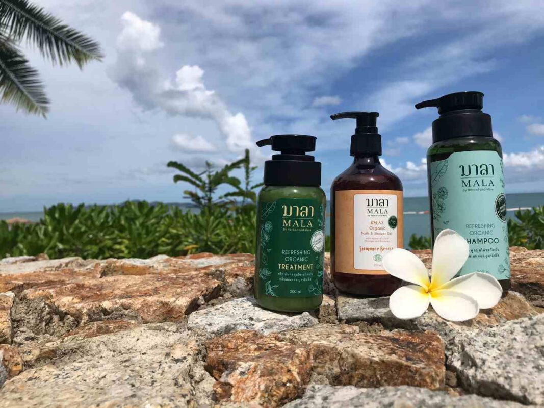 mala organic shampoo treatment shower gel natural product Thailand