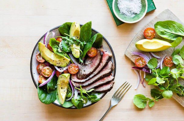 พาเลโอ คือ เมนูโลว์คาร์บ paleo-diet-healthy-steak-salad Healthplatz