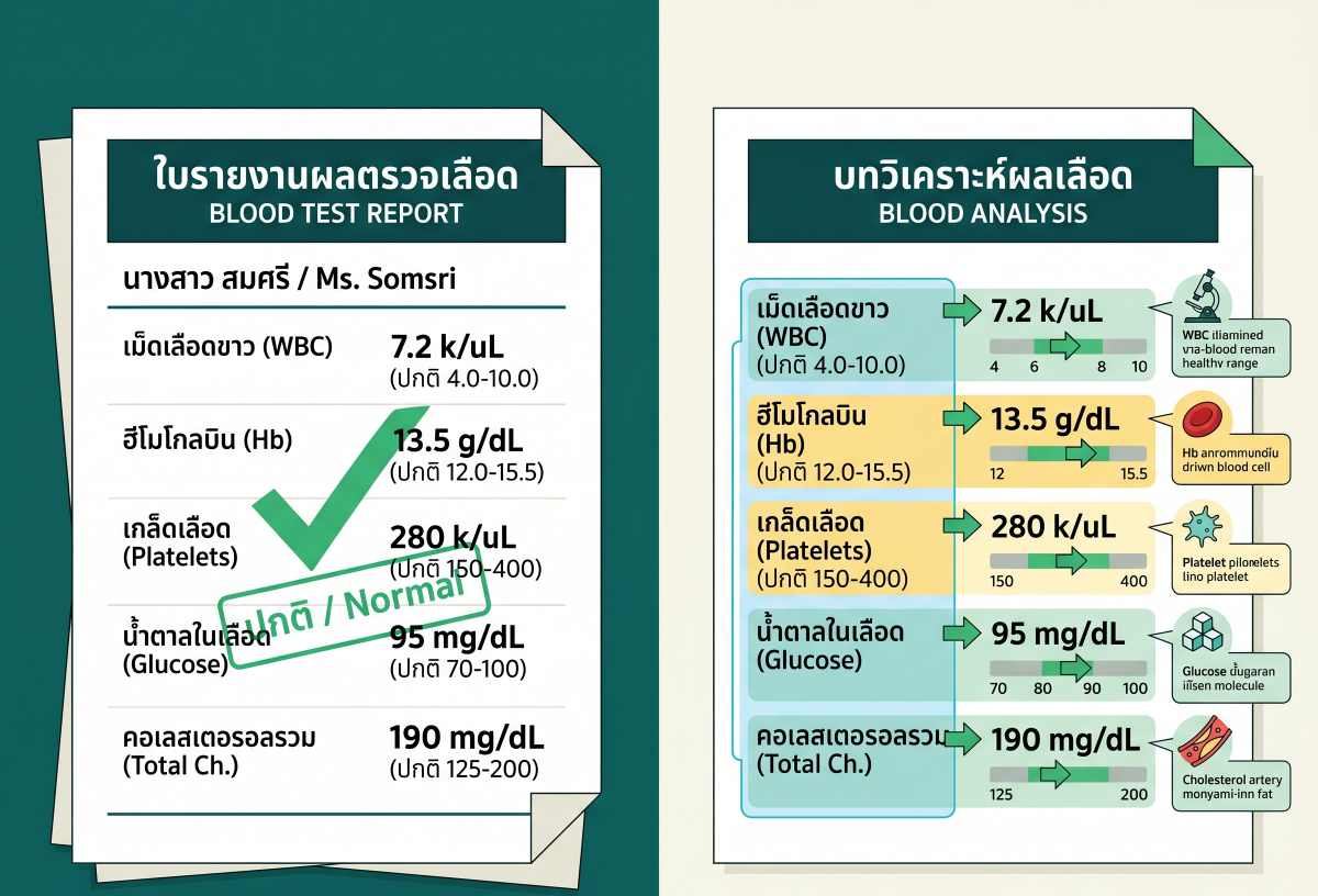 สิ่งที่ Healthplatz มองเห็นในผลตรวจเลือดของคุณ — การวิเคราะห์ Longevity เชิงลึก
