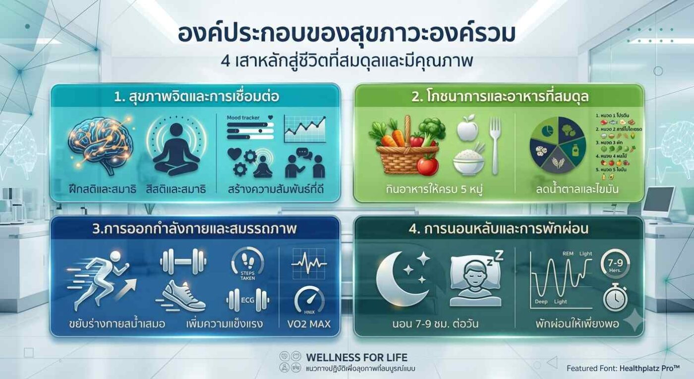สรุป 4 เสาหลัก ดูแลสมองให้เฉียบคม ชะลอสมองเสื่อม Longevity Healthplatz